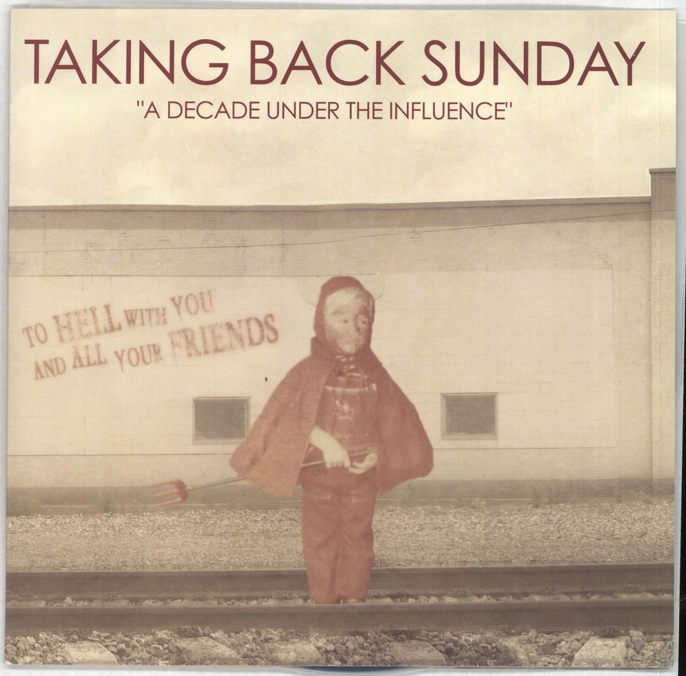 Taking Back Sunday A Decade Under The Influence - Blue Vinyl US 7" vinyl single (7 inch record / 45) VR236