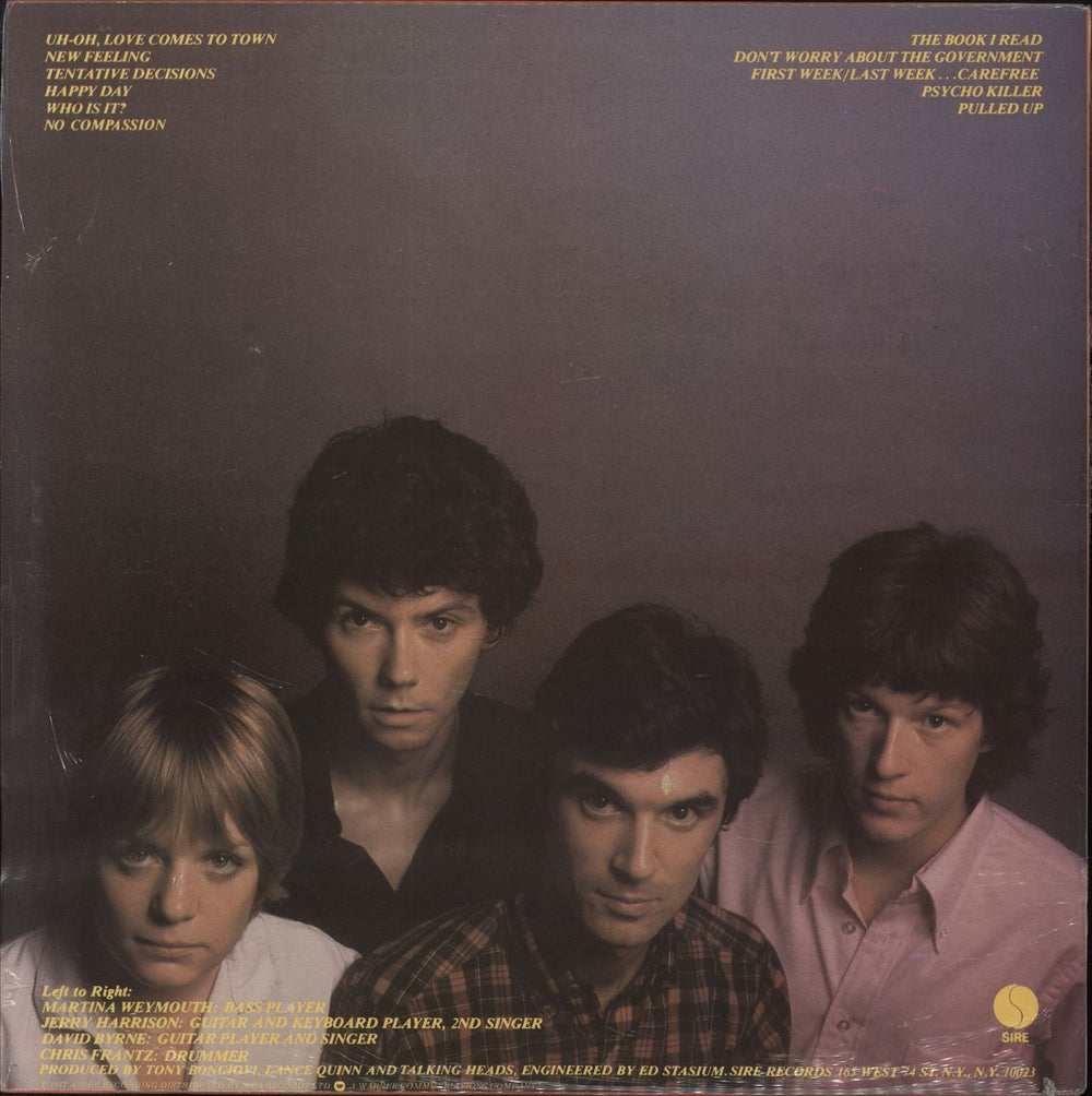 Talking Heads Talking Heads: 77 - shrink UK vinyl LP album (LP record)