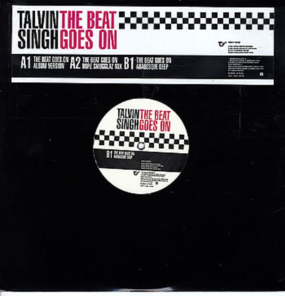 Talvin Singh The Beat Goes On UK Promo 12" vinyl single (12 inch record / Maxi-single) 12BEAT1