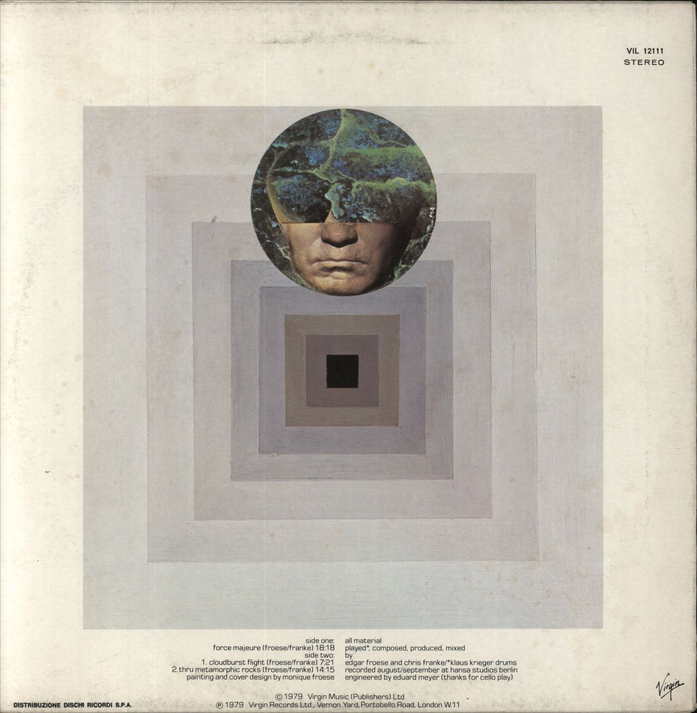 Tangerine Dream Force Majeure Italian vinyl LP album (LP record)