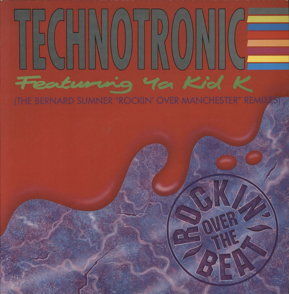 Technotronic Rockin' Over The Beat - Red Sleeve UK 12" vinyl single (12 inch record / Maxi-single) SYRTR14