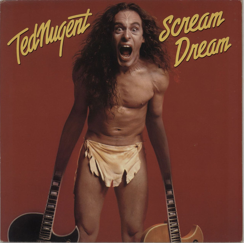 Ted Nugent Scream Dream + promo stamp UK vinyl LP album (LP record) EPC86111