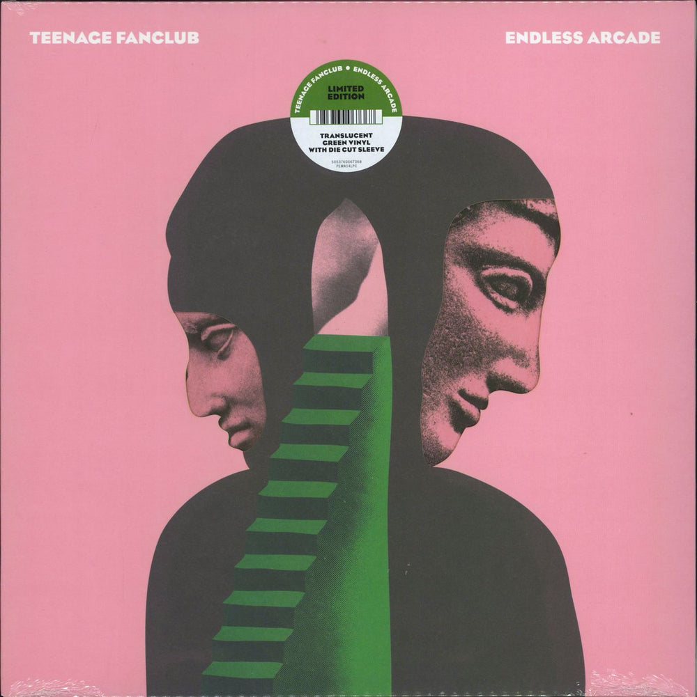 Teenage Fanclub Endless Arcade - Green Vinyl + Signed Print UK vinyl LP album (LP record) PEMA14LPC