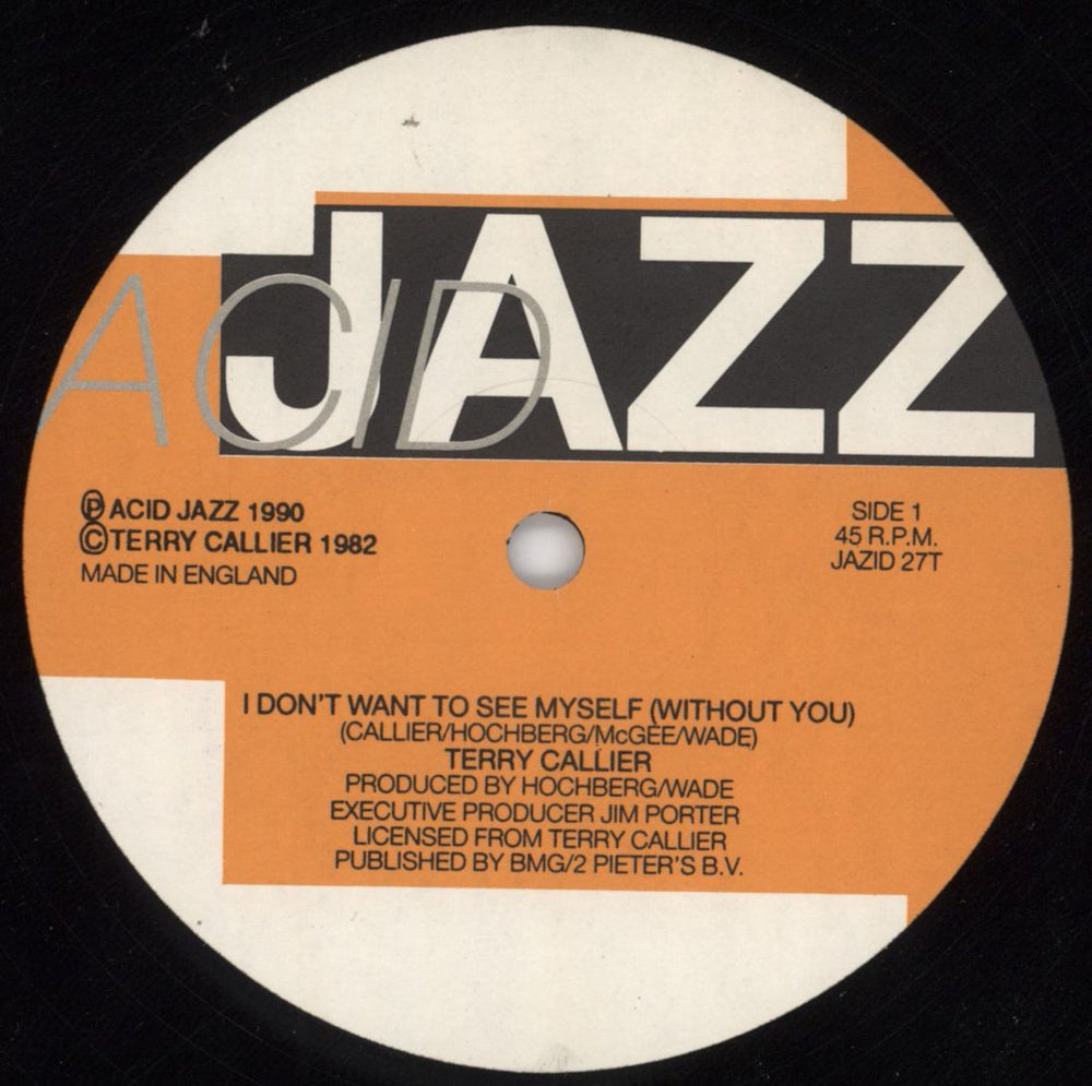 Terry Callier I Don't Want To See Myself (Without You) UK Promo 12" vinyl single (12 inch record / Maxi-single) JAZID27T