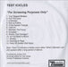 Test Icicles For Screening Purposes Only UK CD-R acetate CD-R ACETATE