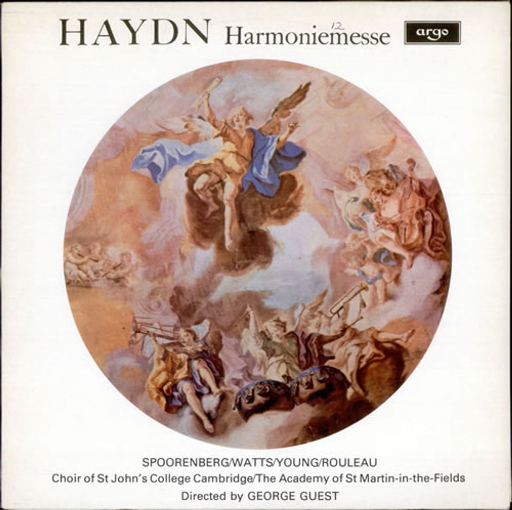 The Academy Of St. Martin-In-The-Fields Haydn: Harmoniemesse UK vinyl LP album (LP record) ZRG515