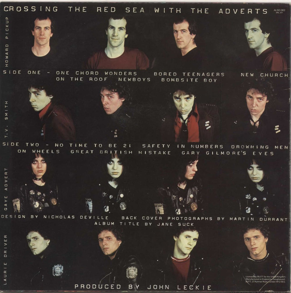 The Adverts Crossing The Red Sea With The Adverts UK vinyl LP album (LP record) AVRLPCR734467