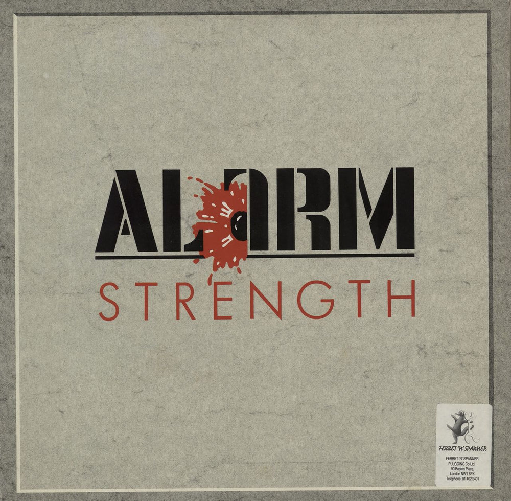 The Alarm Strength - stickered picture sleeve UK vinyl LP album (LP record) MIRF1004