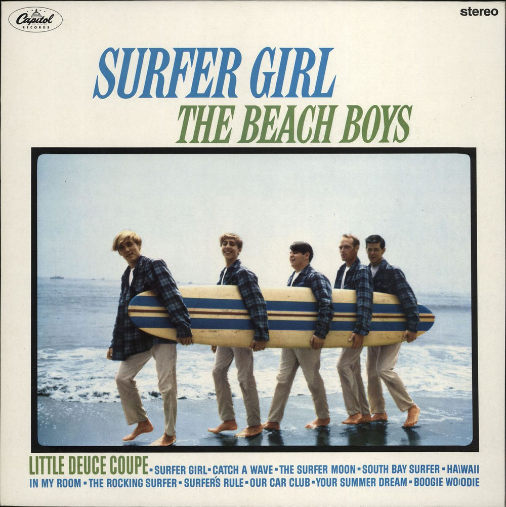 The Beach Boys Surfer Girl UK vinyl LP album (LP record) EMS1175