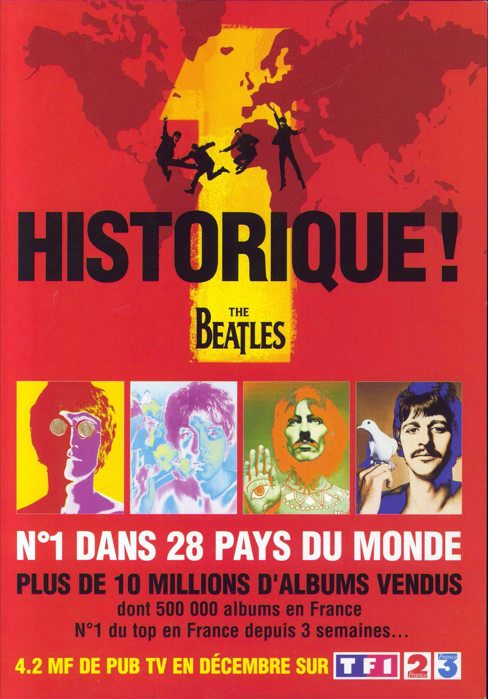 The Beatles 1 - Historique! French Promo handbill PRESENTER