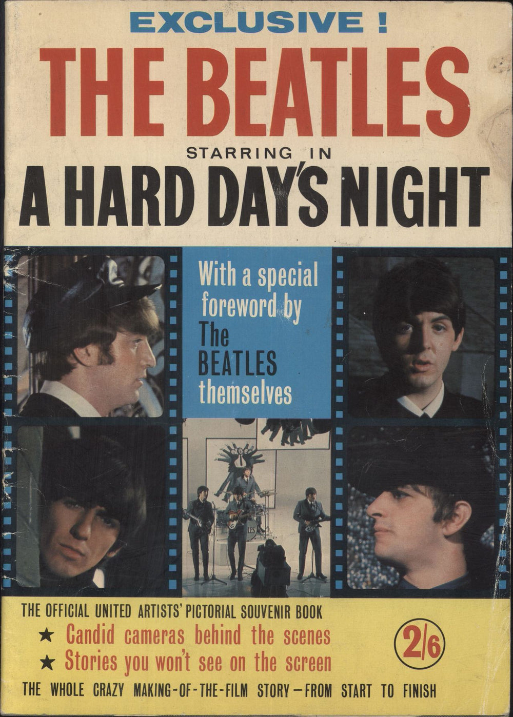 The Beatles A Hard Day's Night - VG UK book book