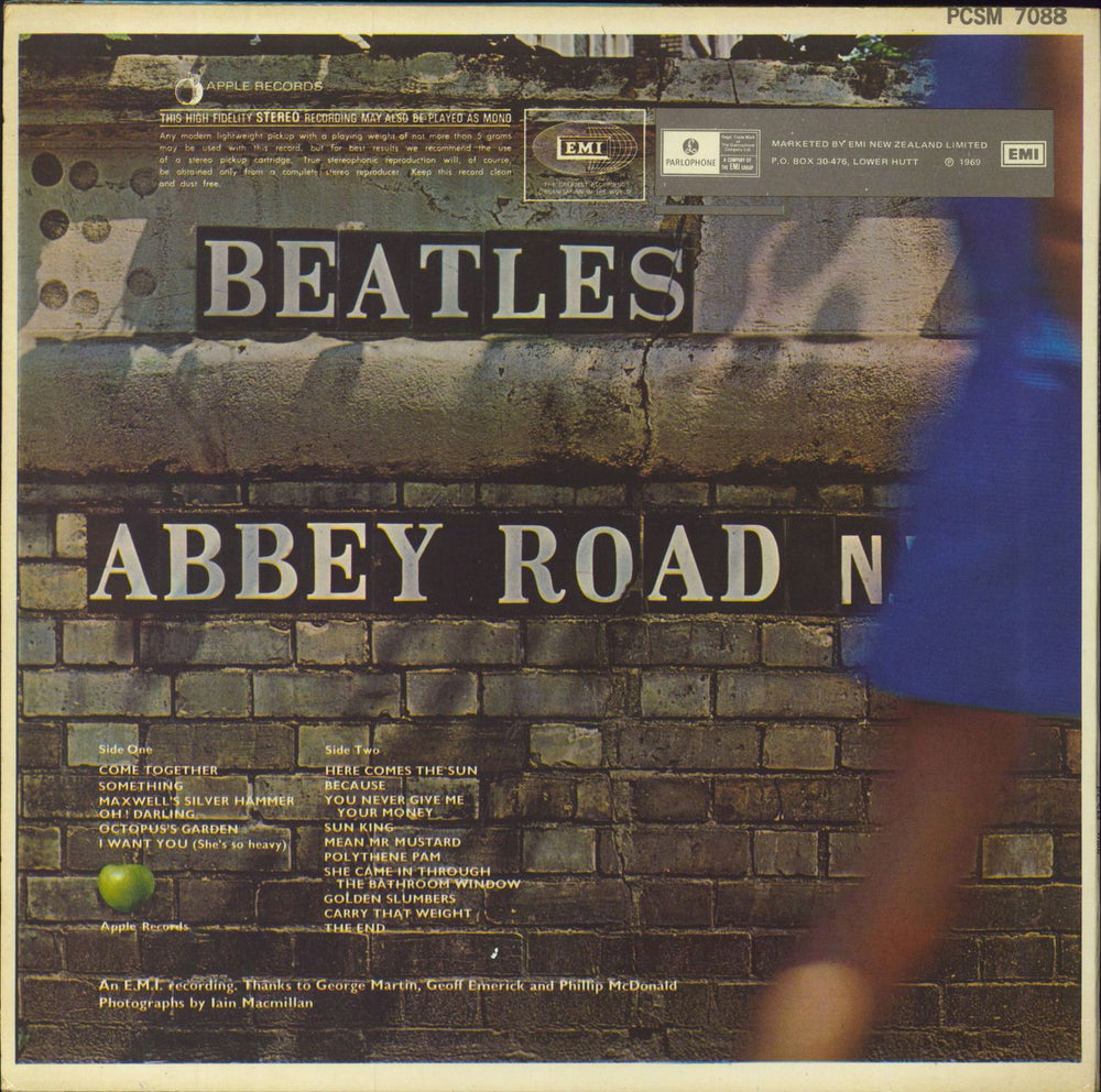 The Beatles Abbey Road - 2nd Issue New Zealand vinyl LP album (LP record)