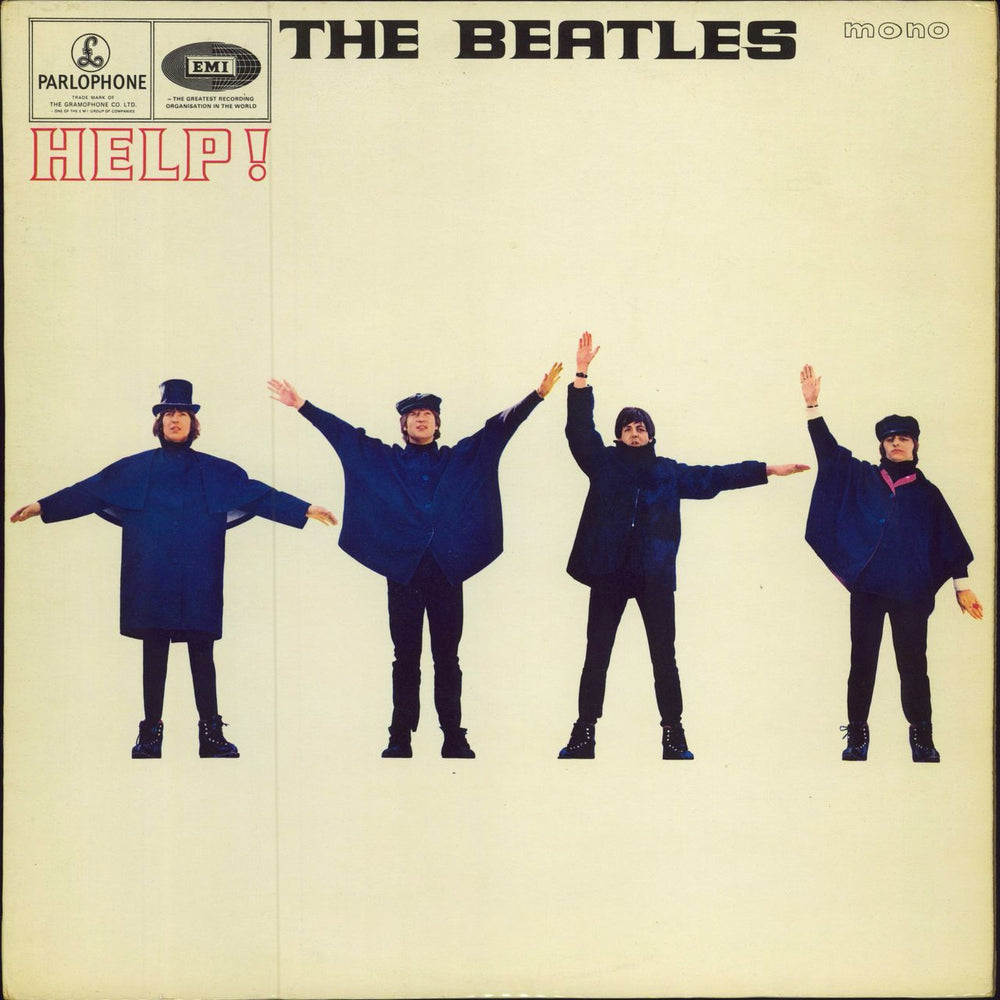 The Beatles Help! - 1st (A) - EX UK vinyl LP album (LP record) PMC1255