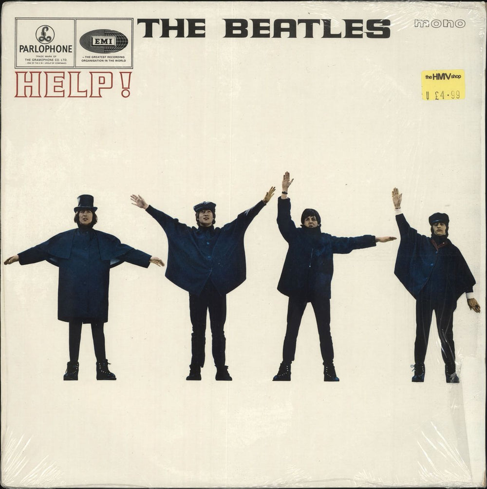 The Beatles Help! - 80s UK vinyl LP album (LP record) PMC1255