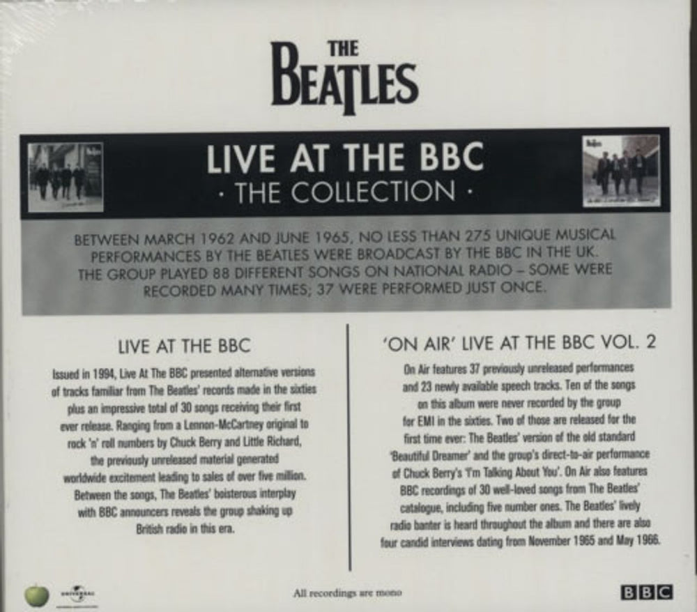 The Beatles Live At The BBC - The Collection UK 4-CD album set BTL4CLI594263