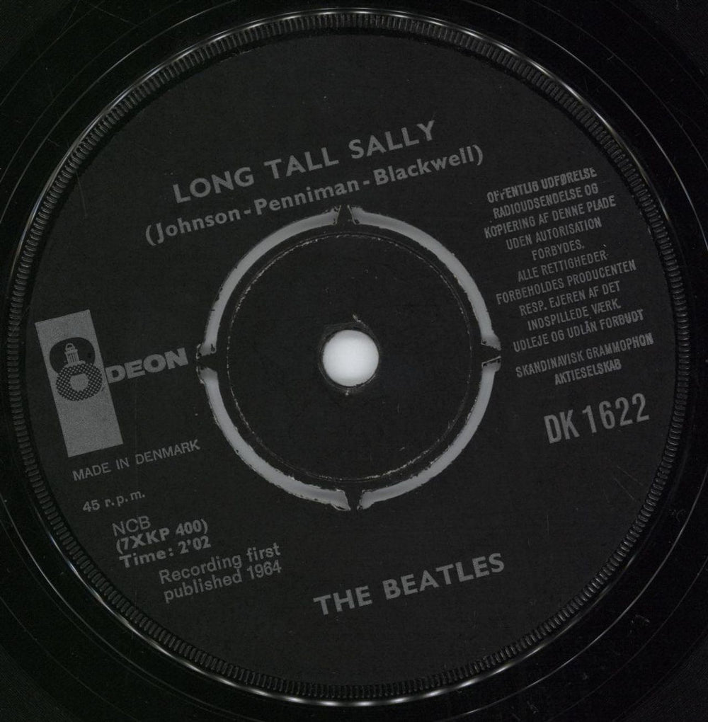 The Beatles Long Tall Sally - 1st - VG Danish 7" vinyl single (7 inch record / 45) BTL07LO782052