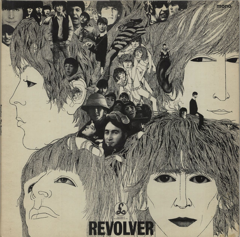 The Beatles Revolver - 3rd Dr/Dr- VG UK vinyl LP album (LP record) PMC7009