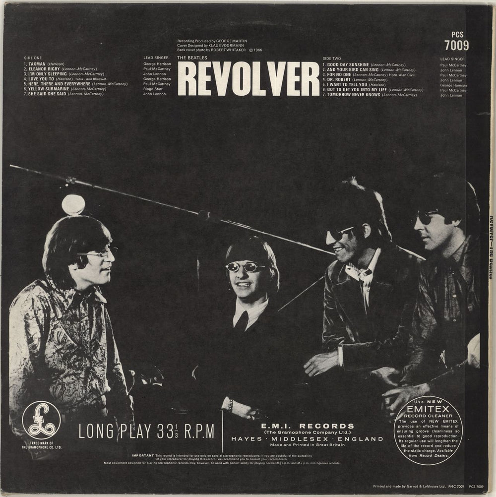 The Beatles Revolver - Pathé French vinyl LP album (LP record)