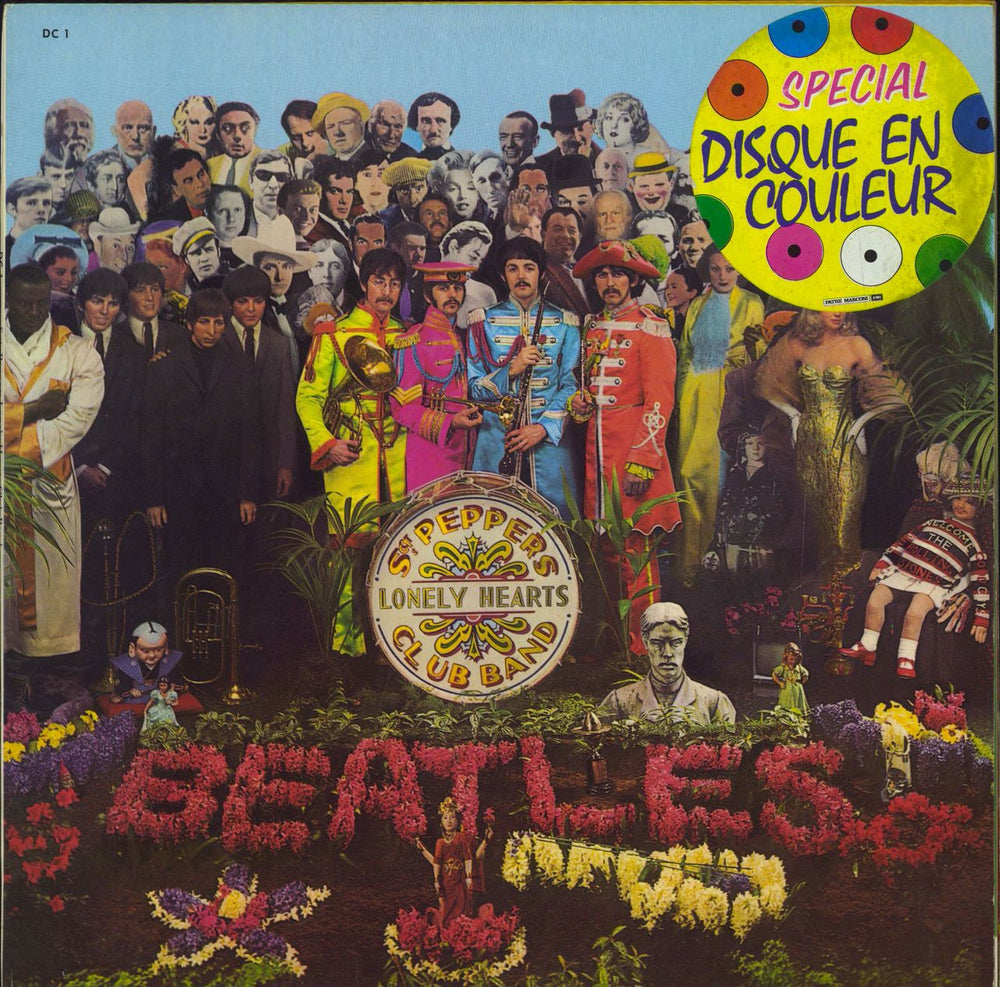 The Beatles Sgt. Pepper's - Blue Vinyl French vinyl LP album (LP record) DC1