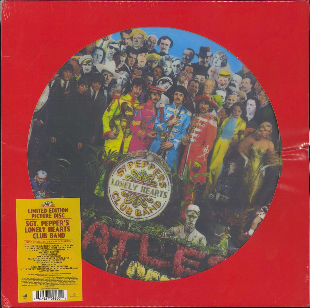 The Beatles Sgt. Peppers Lonely Hearts Club Band - Sealed UK picture disc LP (vinyl picture disc album) 0602567098355