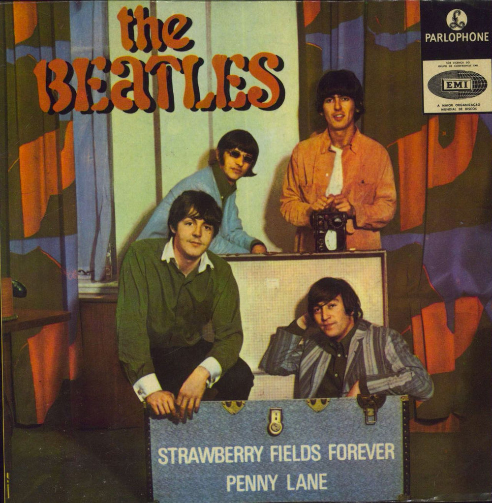 The Beatles Strawberry Fields Forever Portugese 7" vinyl single (7 inch record / 45) LMEP1267