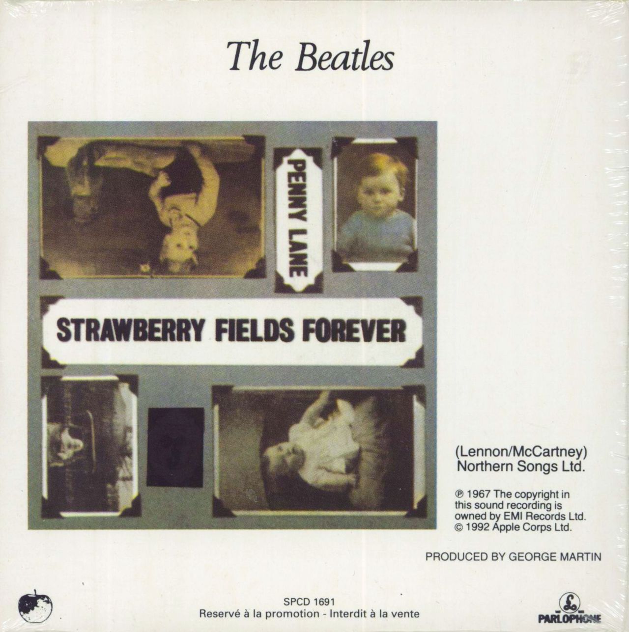 The Beatles Strawberry Fields Forever - Sealed French Promo CD