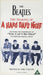 The Beatles The Making Of A Hard Day's Night UK video (VHS or PAL or NTSC) VC6529