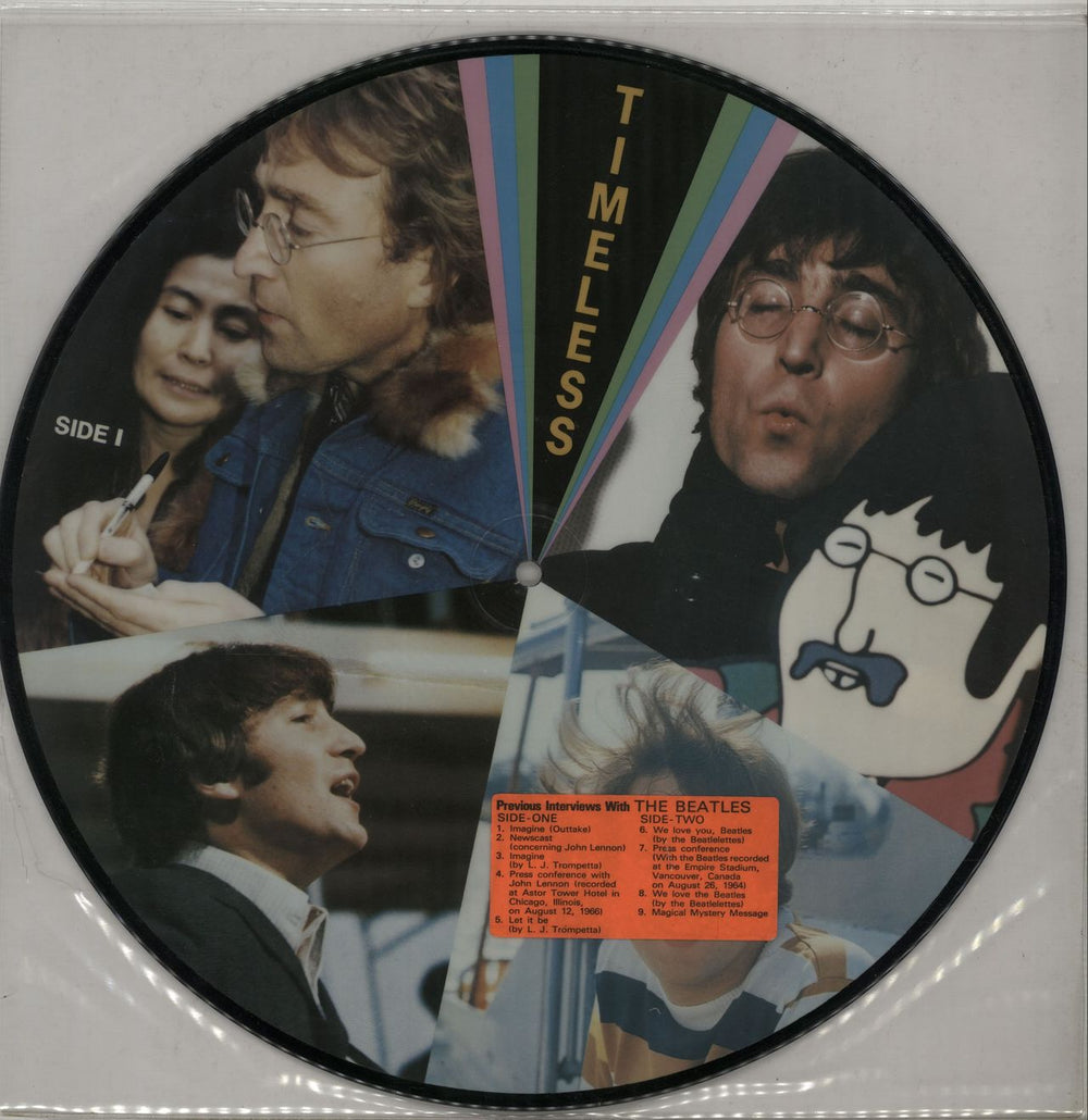 The Beatles Timeless - Stickered US picture disc LP (vinyl picture disc album) 10004