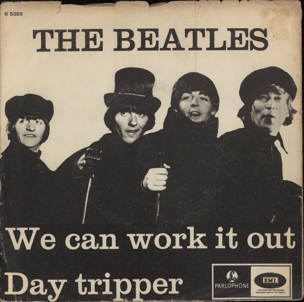 The Beatles We Can Work It Out - P/S - VG Danish 7" vinyl single (7 inch record / 45) R5389