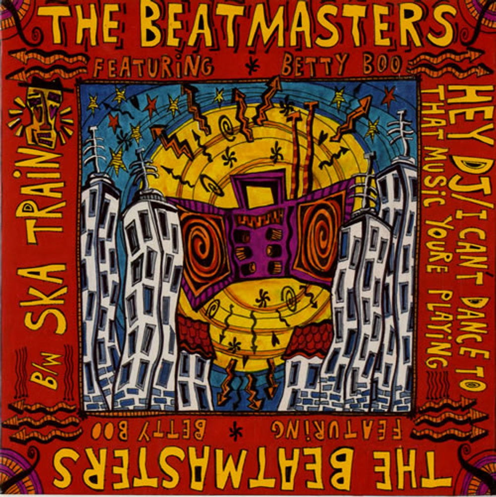 The Beatmasters Hey DJ / I Can't Dance To That Music Youre Playing UK 7" vinyl single (7 inch record / 45) LEFT34