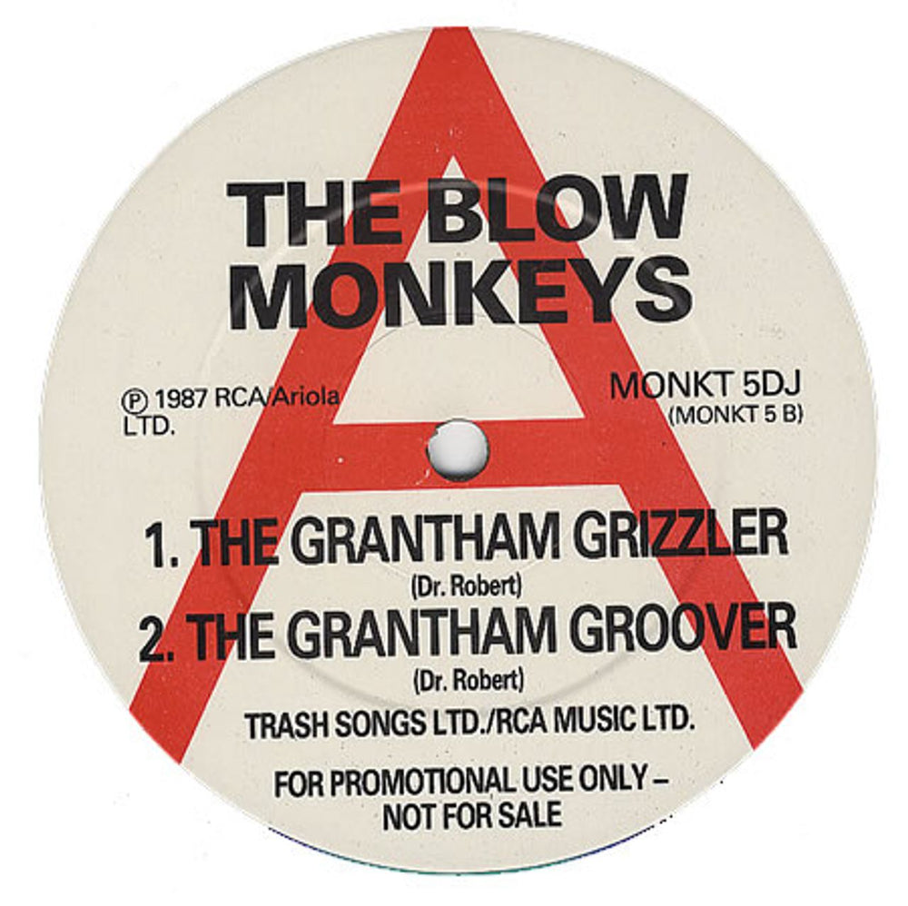 The Blow Monkeys Out With Her UK Promo 12" vinyl single (12 inch record / Maxi-single) MONKT5DJ