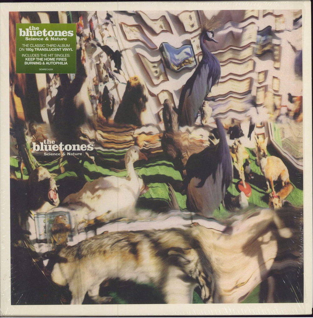 The Bluetones Science & Nature - 180gm Translucent Vinyl + Signed Print UK vinyl LP album (LP record) DEMREC420X