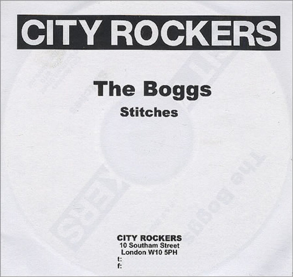 The Boggs Stitches UK CD-R acetate CD-R ACETATE