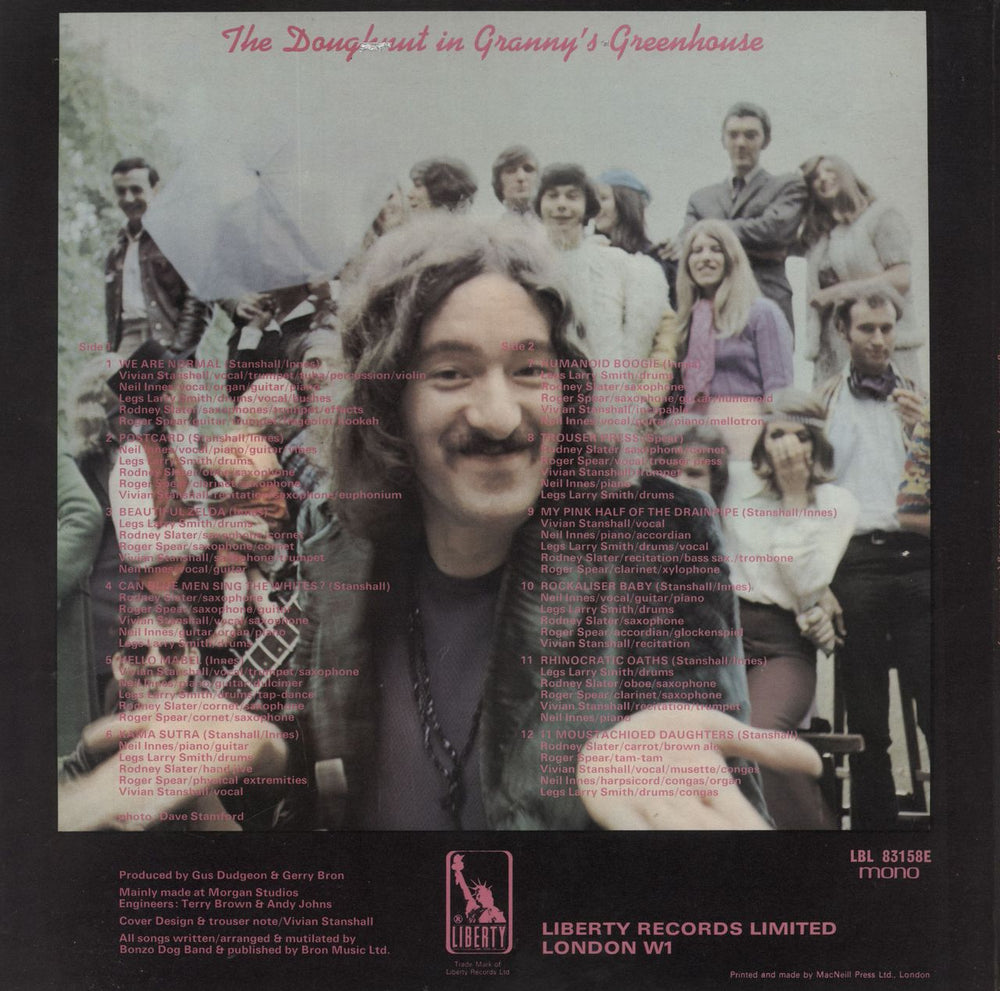 The Bonzo Dog Doo Dah Band The Doughnut In Granny's Greenhouse - 1st - Complete UK vinyl LP album (LP record)