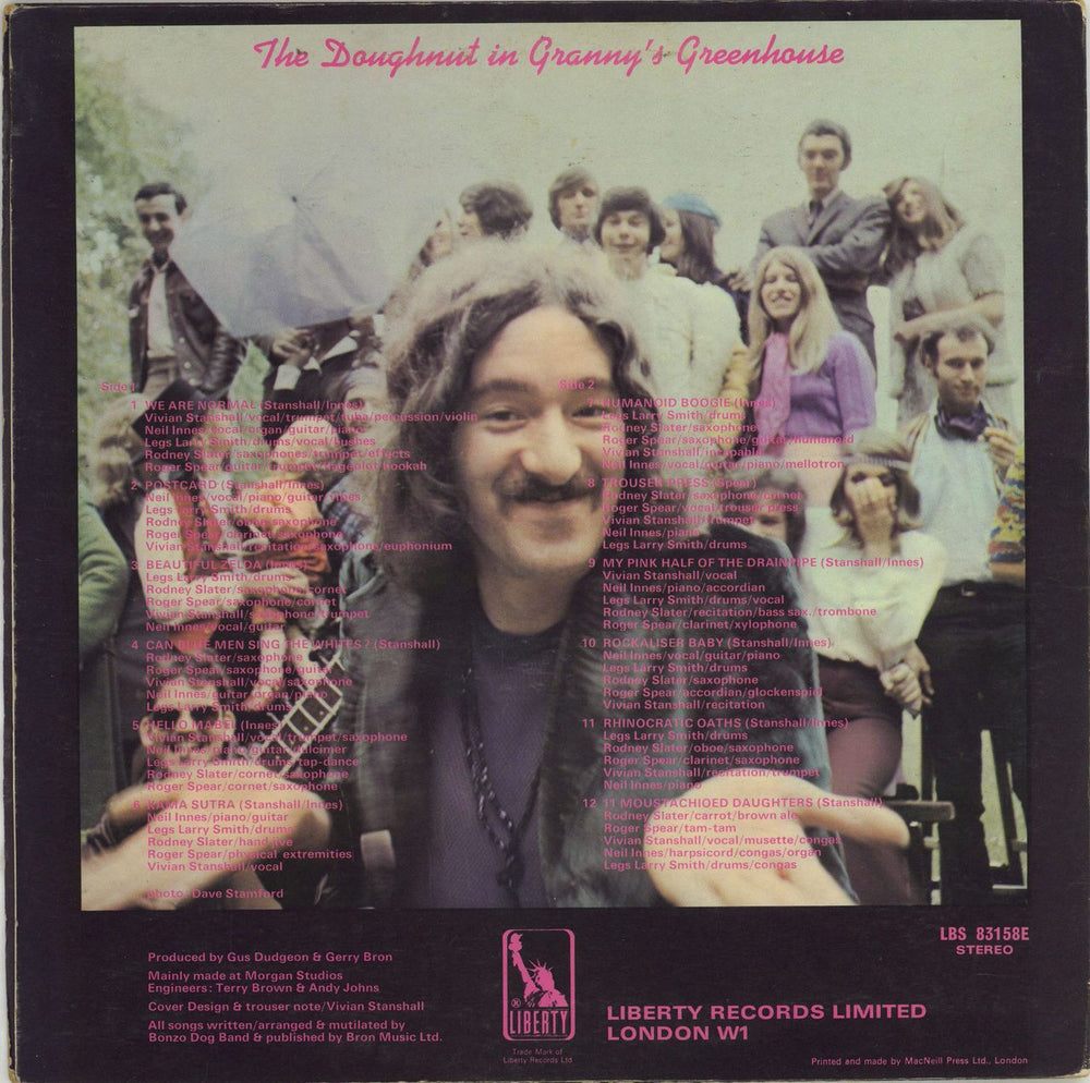 The Bonzo Dog Doo Dah Band The Doughnut In Granny's Greenhouse - VG UK vinyl LP album (LP record)