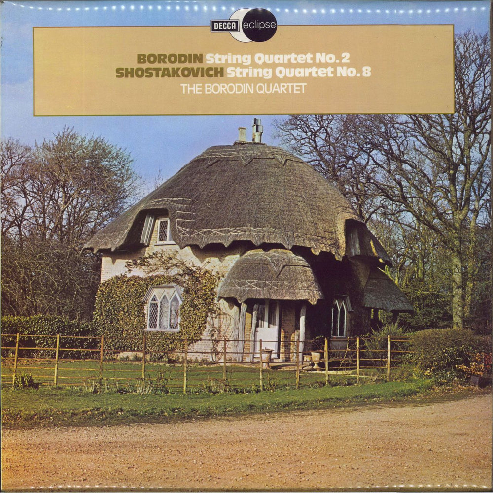 The Borodin String Quartet Borodin: String Quartet No. 2 / Shostakovich: String Quartet No. 8 UK vinyl LP album (LP record) ECS795