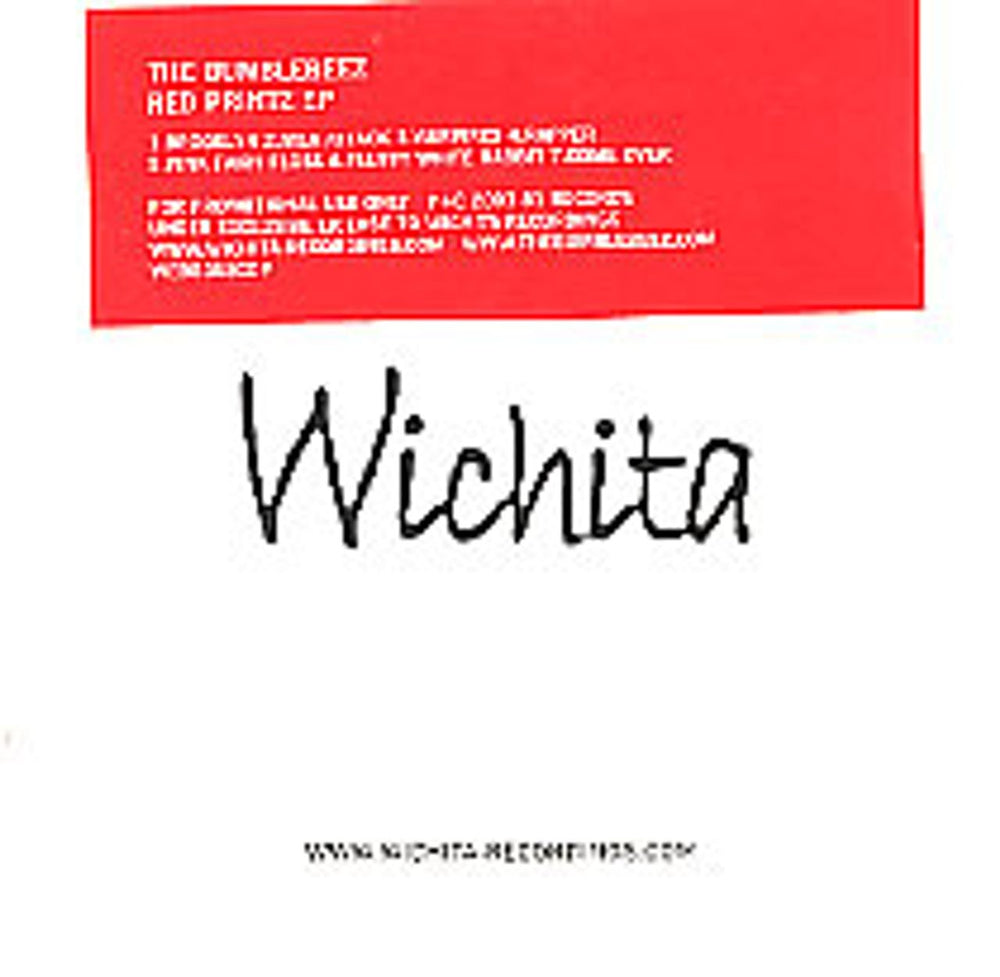 The Bumblebeez Red Printz E.P. UK Promo CD single (CD5 / 5") WEBB058CDP