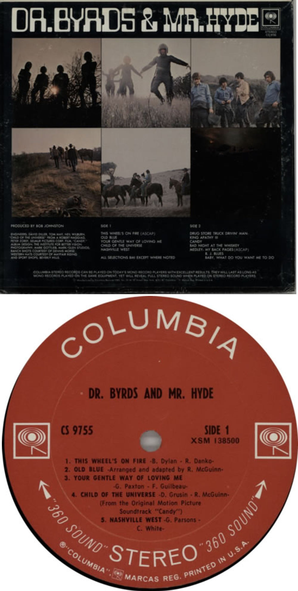 The Byrds Dr Byrds & Mr Hyde - 360 Sound Stereo US vinyl LP album (LP record) BYRLPDR79687