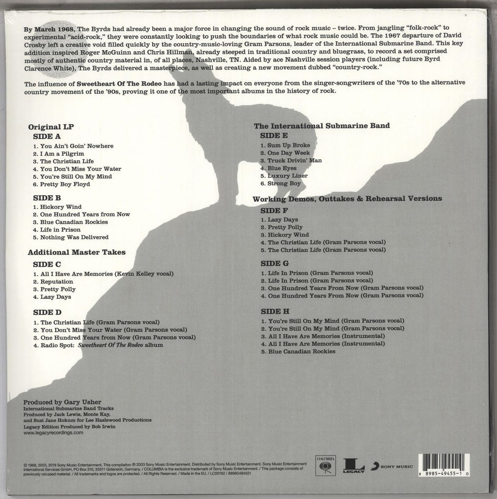 The Byrds Sweetheart Of The Radio: 50th Anniversary Legacy Edition RSD 18 German 4-LP vinyl album record set 889854945510