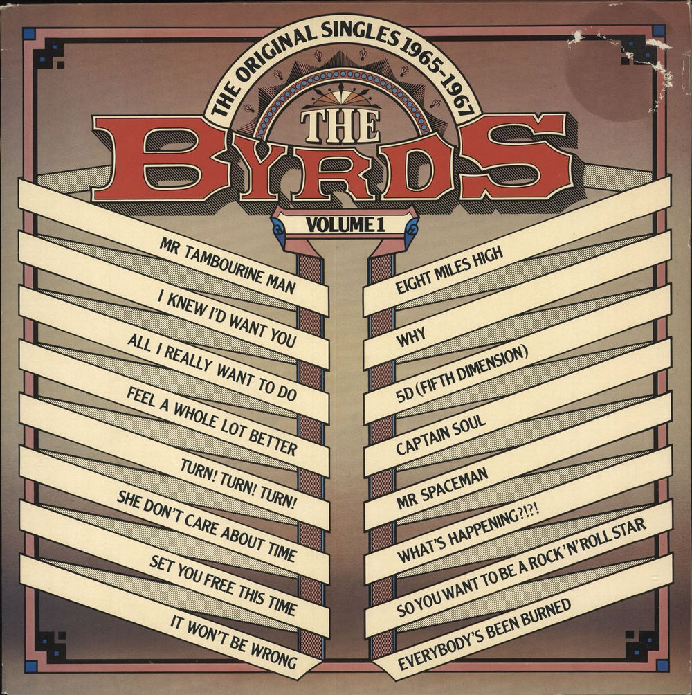 The Byrds The Original Singles - Volumes 1 & 2 UK 2-LP vinyl record set (Double LP Album) CBS31851/32103