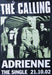 The Calling Adrienne UK Promo poster 19 X 27