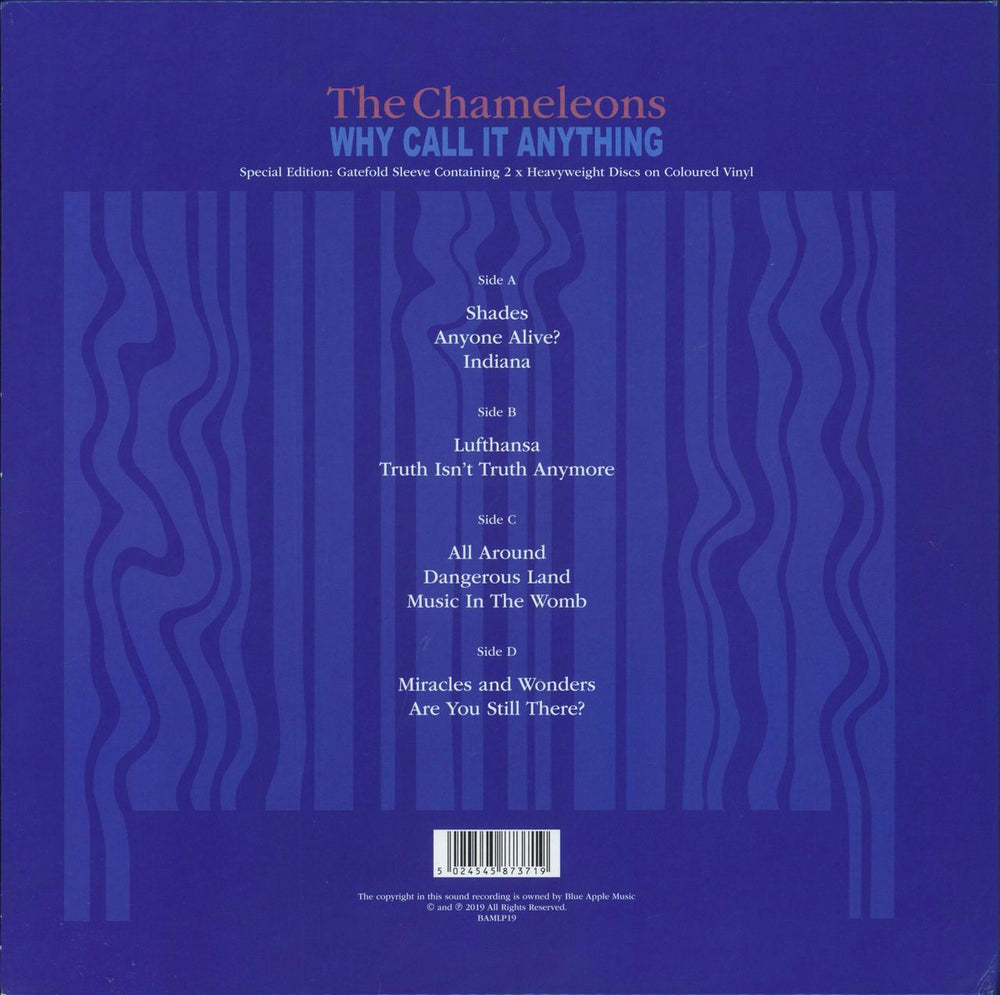 The Chameleons Why Call It Anything - Blue / Red UK 2-LP vinyl record set (Double LP Album) 5024545664423