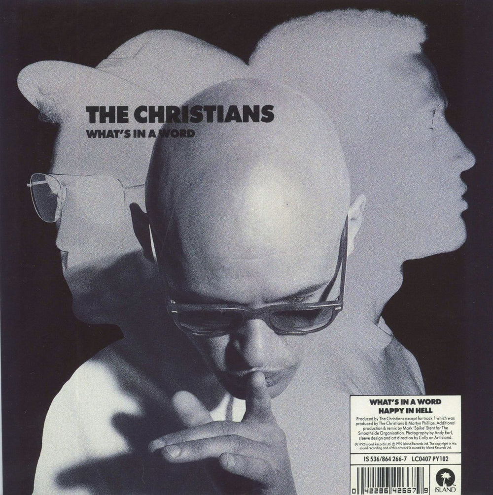 The Christians What's In A Word UK 7" vinyl single (7 inch record / 45) IS536