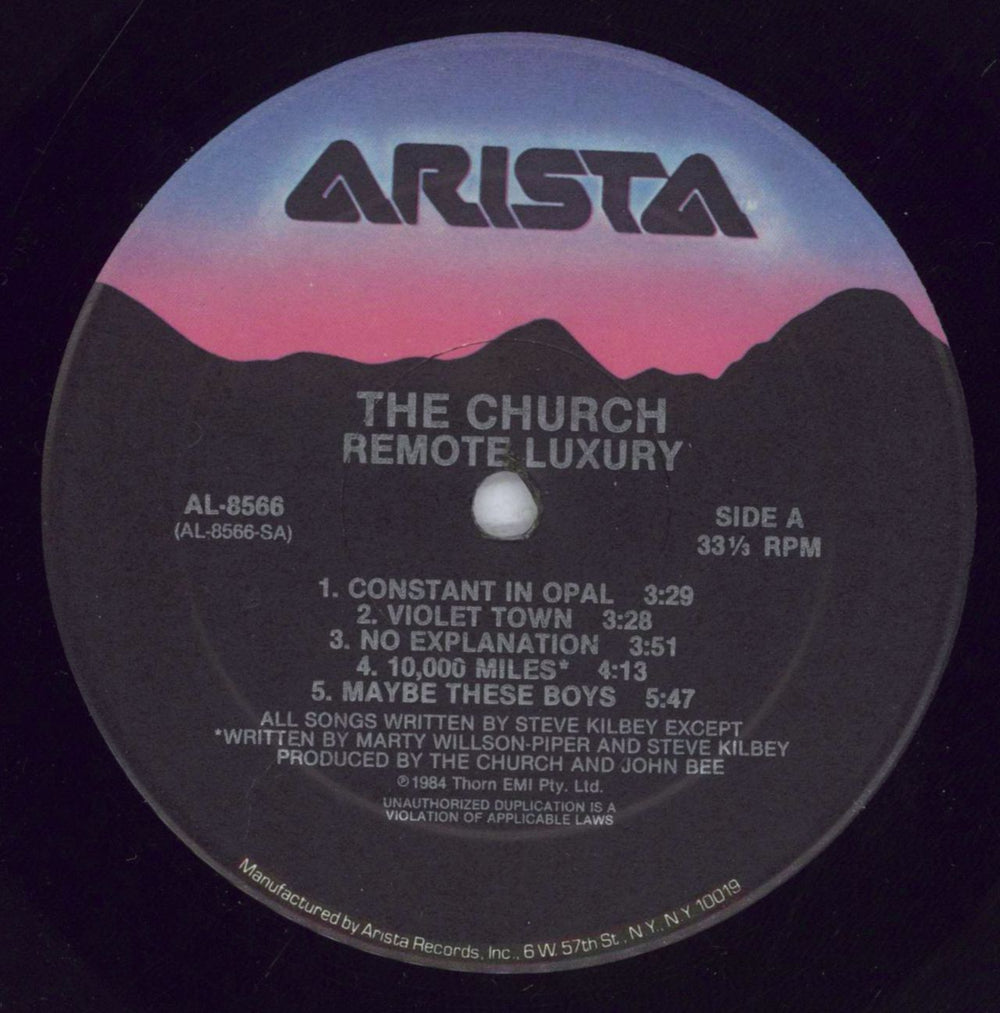 The Church Remote Luxury US vinyl LP album (LP record) CHULPRE832123