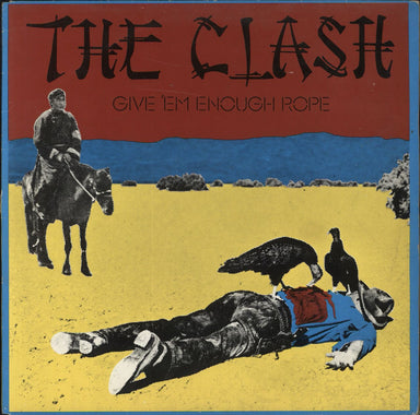 The Clash Give 'Em Enough Rope - VG UK vinyl LP album (LP record) CBS32444