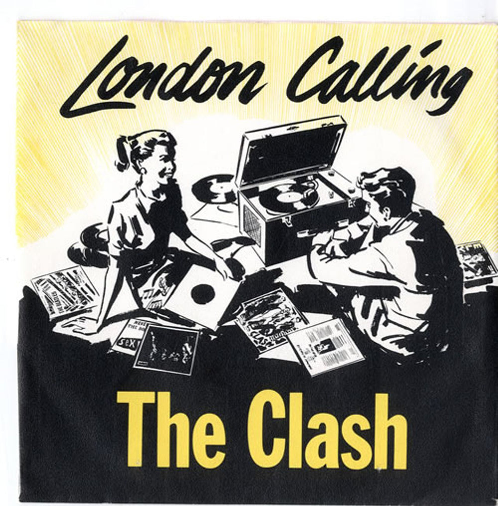 The Clash London Calling - Yellow Vinyl Dutch 7" vinyl single (7 inch record / 45) CBS8087