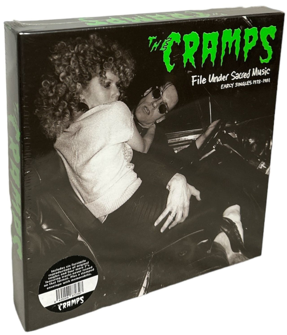 The Cramps File Under Sacred Music: Early Singles - Sealed Spanish 7" single box set MR7239