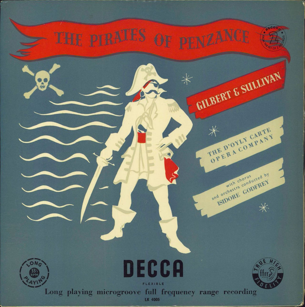 The D'Oyly Carte Opera Company The Pirates Of Penzance UK 2-LP vinyl record set (Double LP Album)