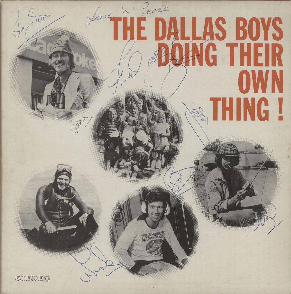 The Dallas Boys Doing Their Own Thing! - Fully Autographed UK vinyl LP album (LP record) AS001