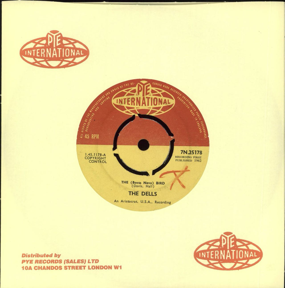 The Dells The (Bossa Nova) Bird UK 7" vinyl single (7 inch record / 45) 7N.25178